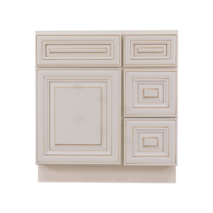 Vanity Sink Base Cabinet Right Drawers