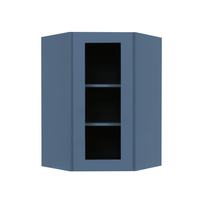 Wall Diagonal Mullion Door Corner Cabinet FULL OVERLAY FRAMED CABINETS