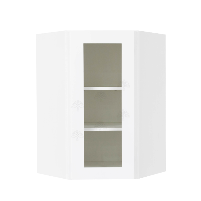 Wall Diagonal Mullion Door Corner Cabinet FULL OVERLAY FRAMED CABINETS