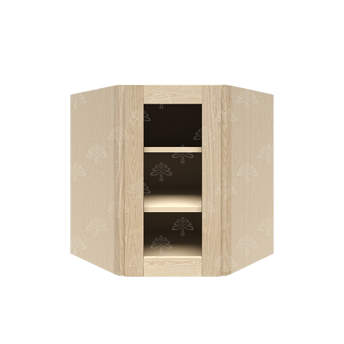 Wall Diagonal Mullion Door Corner Cabinet FULL OVERLAY FRAMED CABINETS