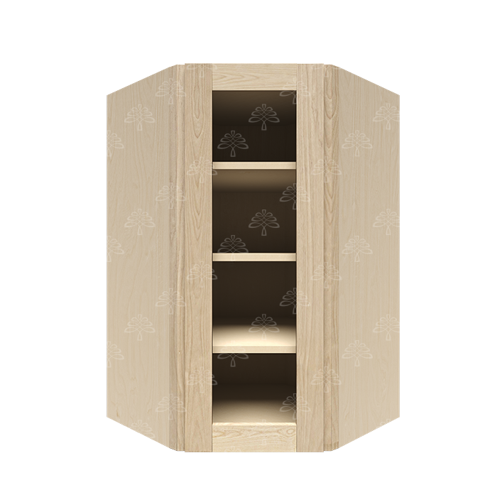 Wall Diagonal Mullion Door Corner Cabinet FULL OVERLAY FRAMED CABINETS