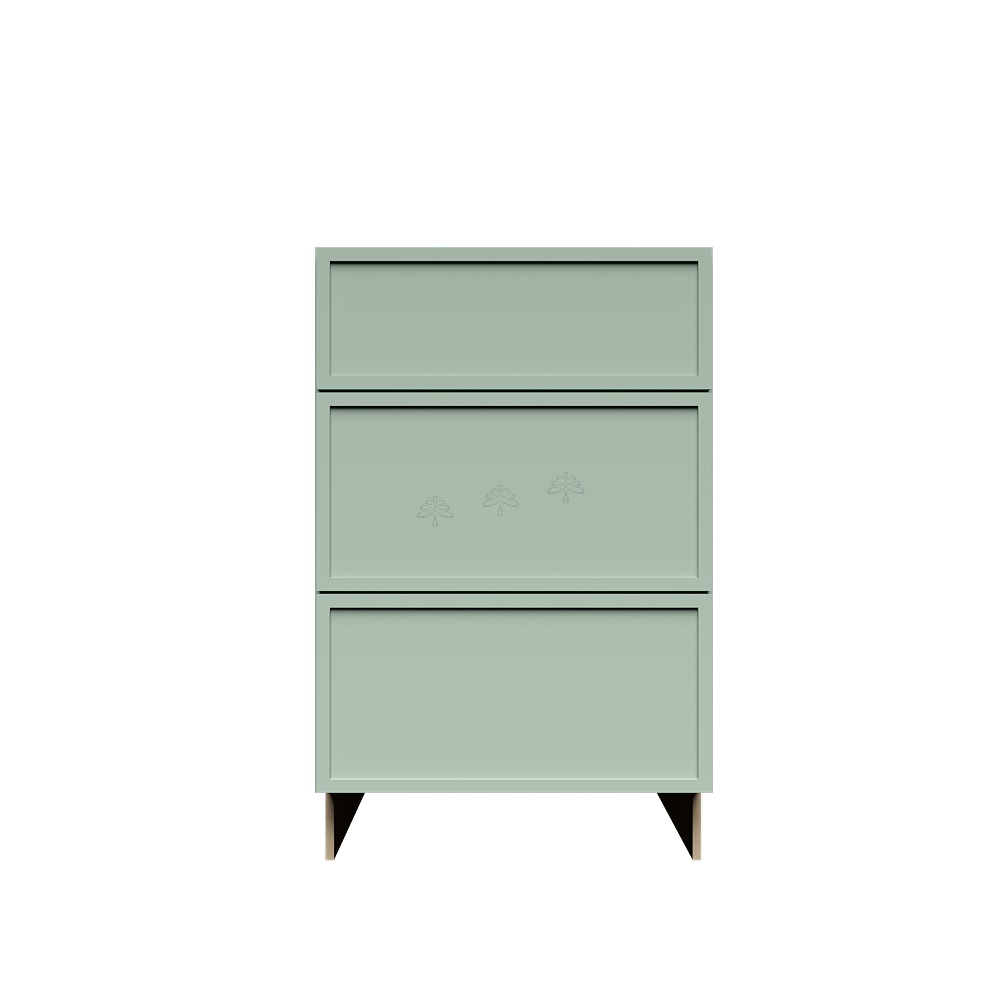 Tall Vanity 3-Drawers Base Cabinet