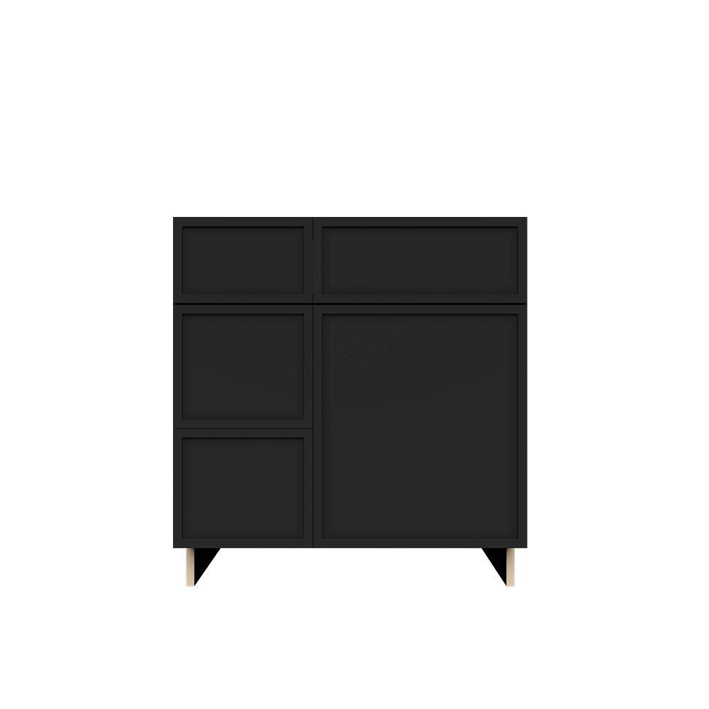 Tall Vanity Sink Drawers Combo Cabinet