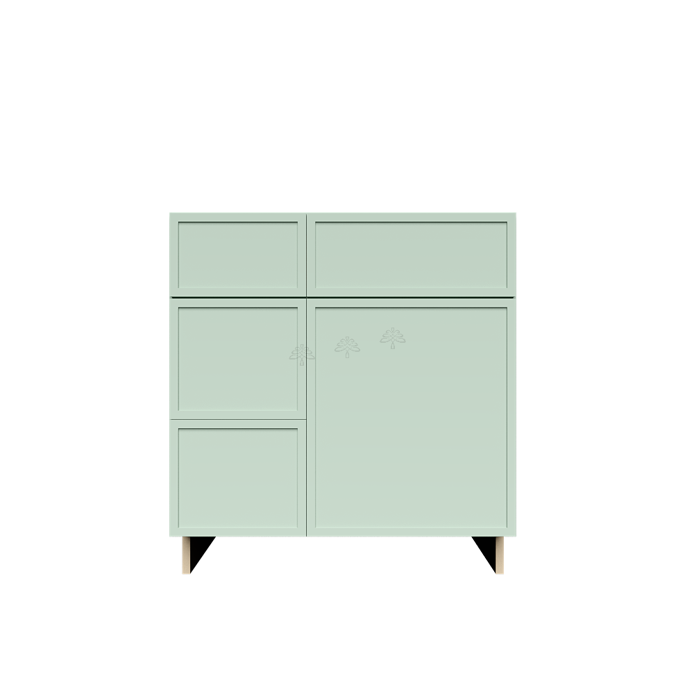Tall Vanity Sink Drawers Combo Cabinet