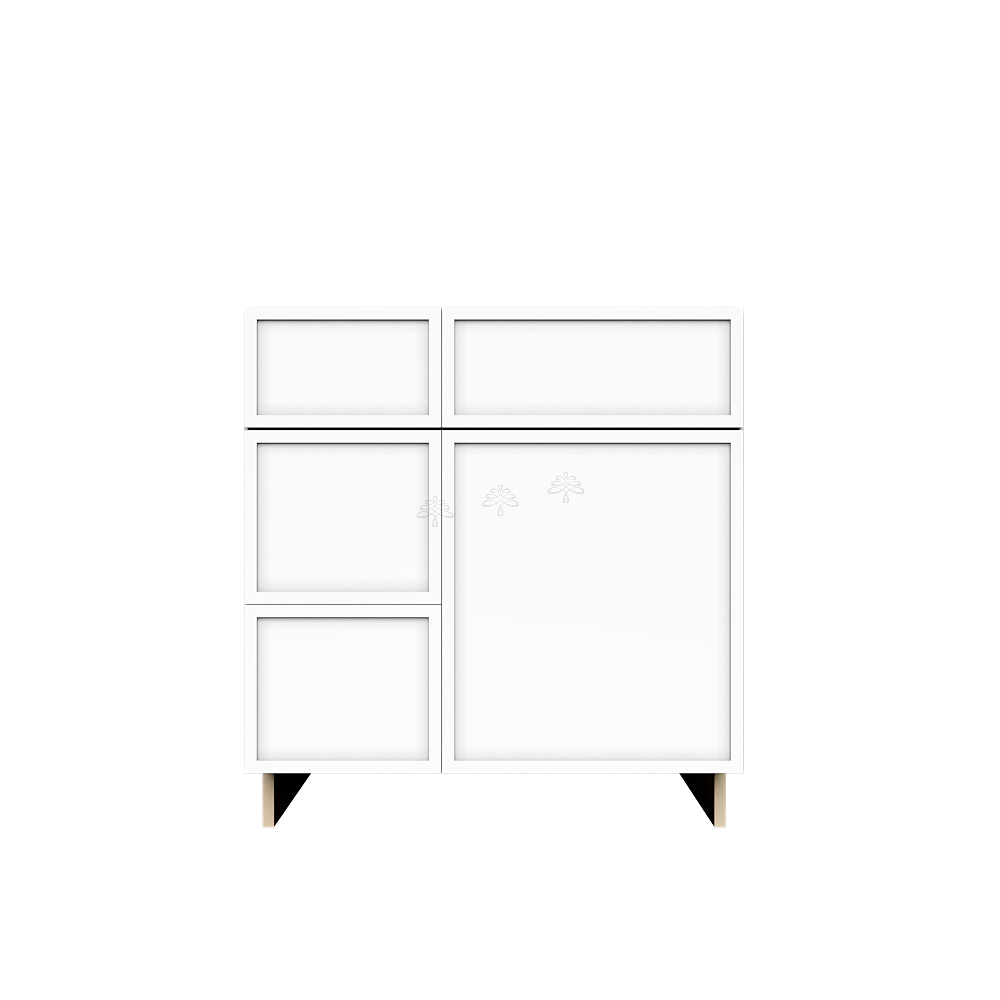 Tall Vanity Sink Drawers Combo Cabinet