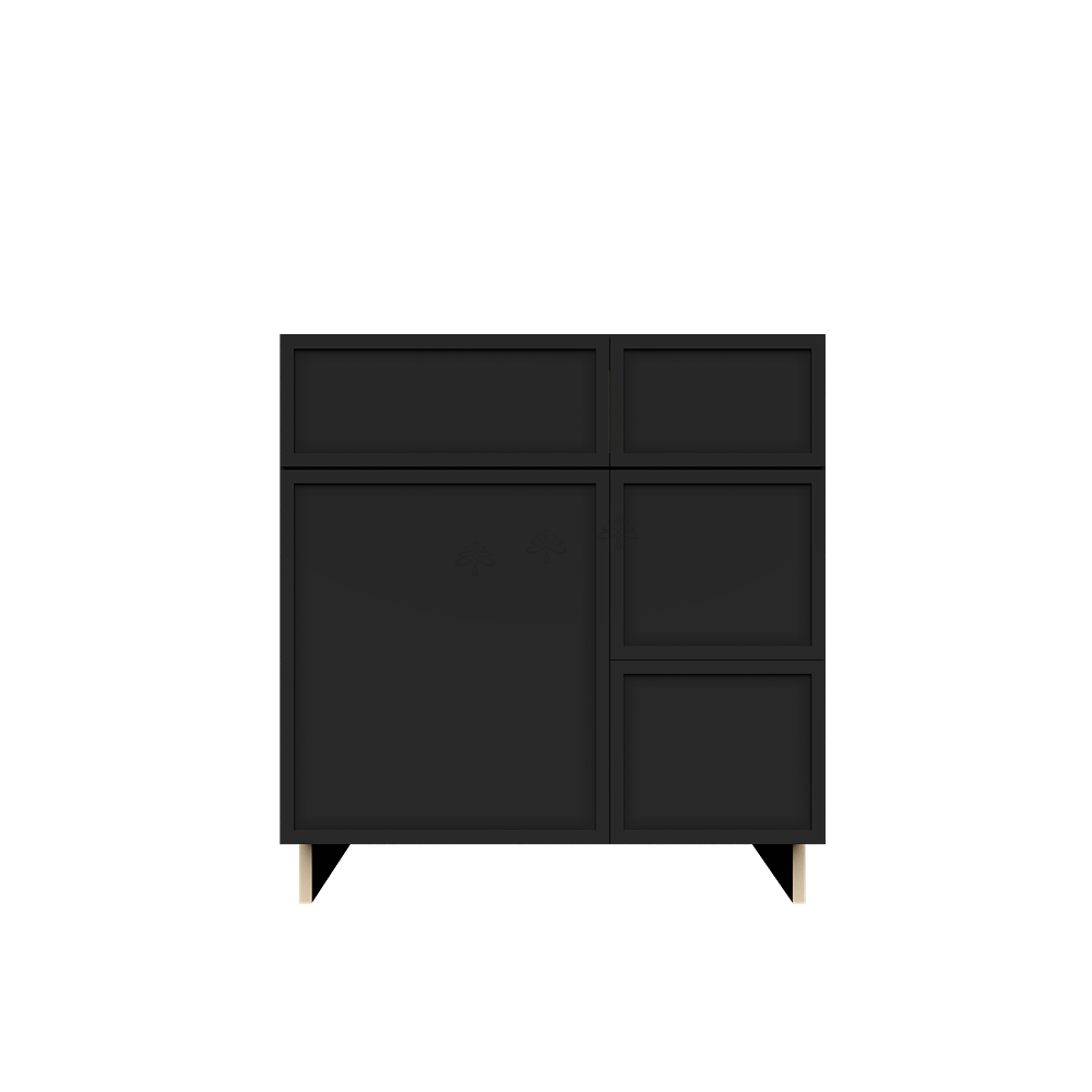 Tall Vanity Sink Drawers Combo Cabinet