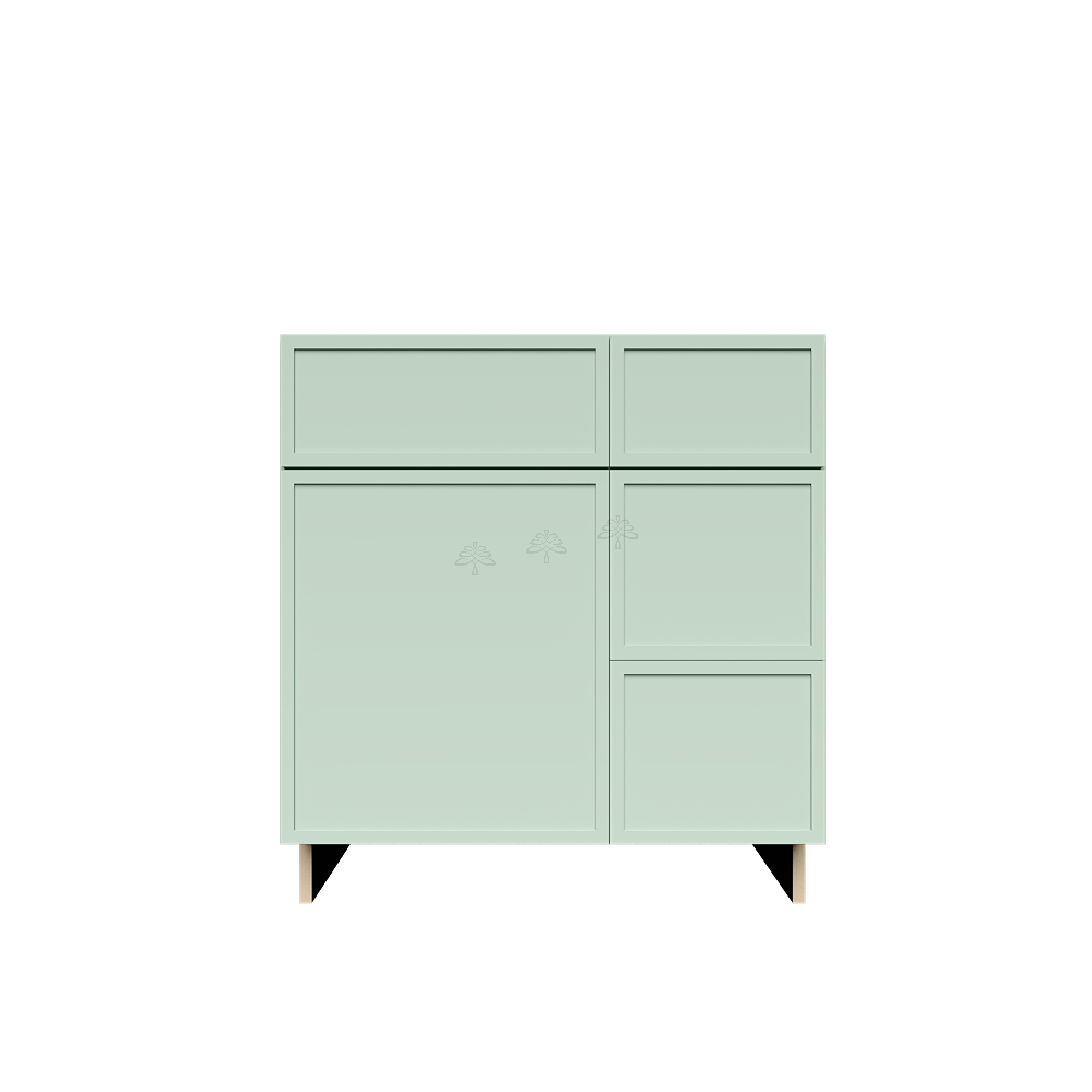 Tall Vanity Sink Drawers Combo Cabinet