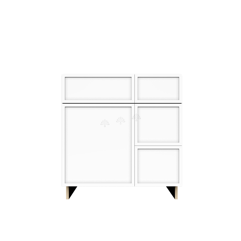 Tall Vanity Sink Drawers Combo Cabinet