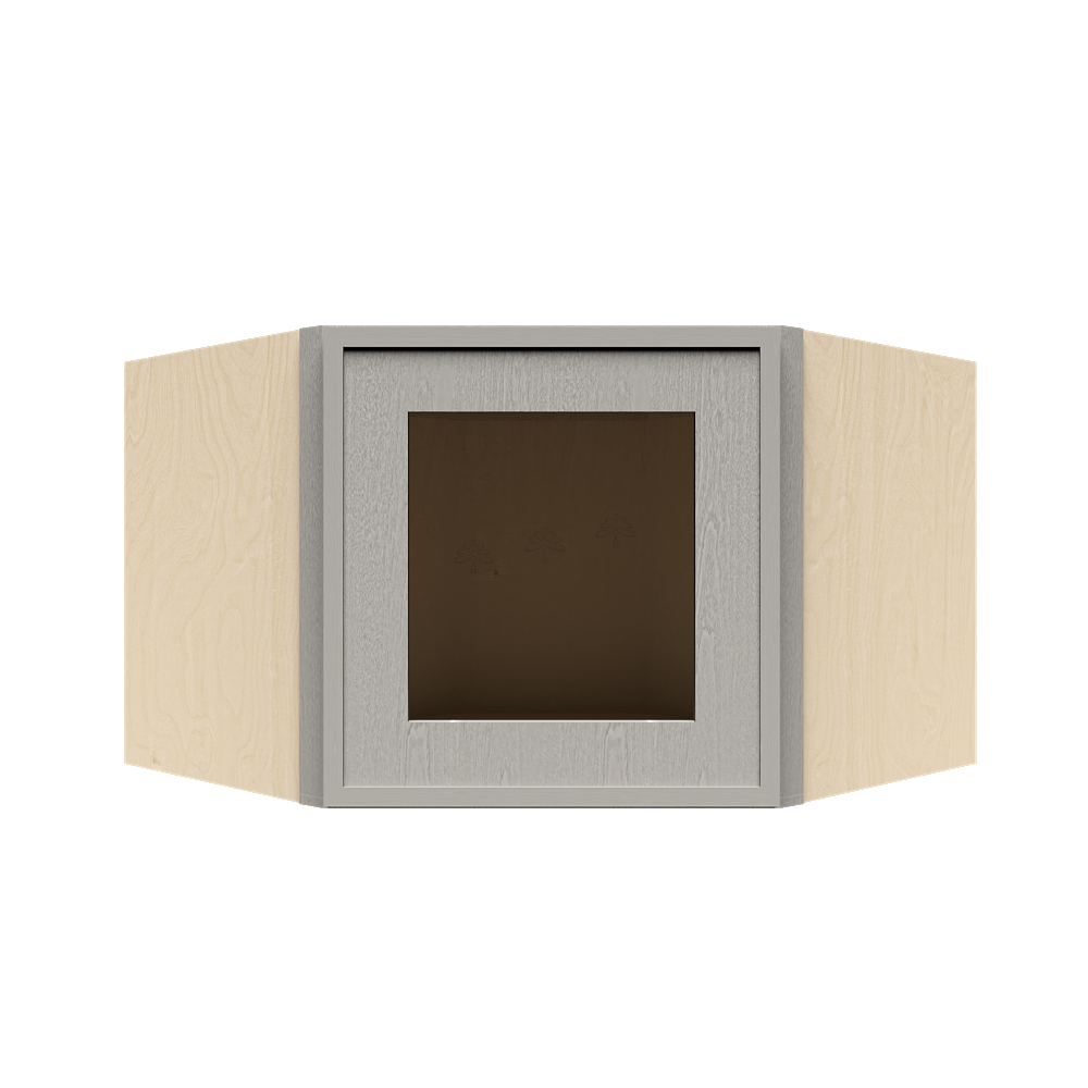 Wall Diagonal Glass Door Cabinet
