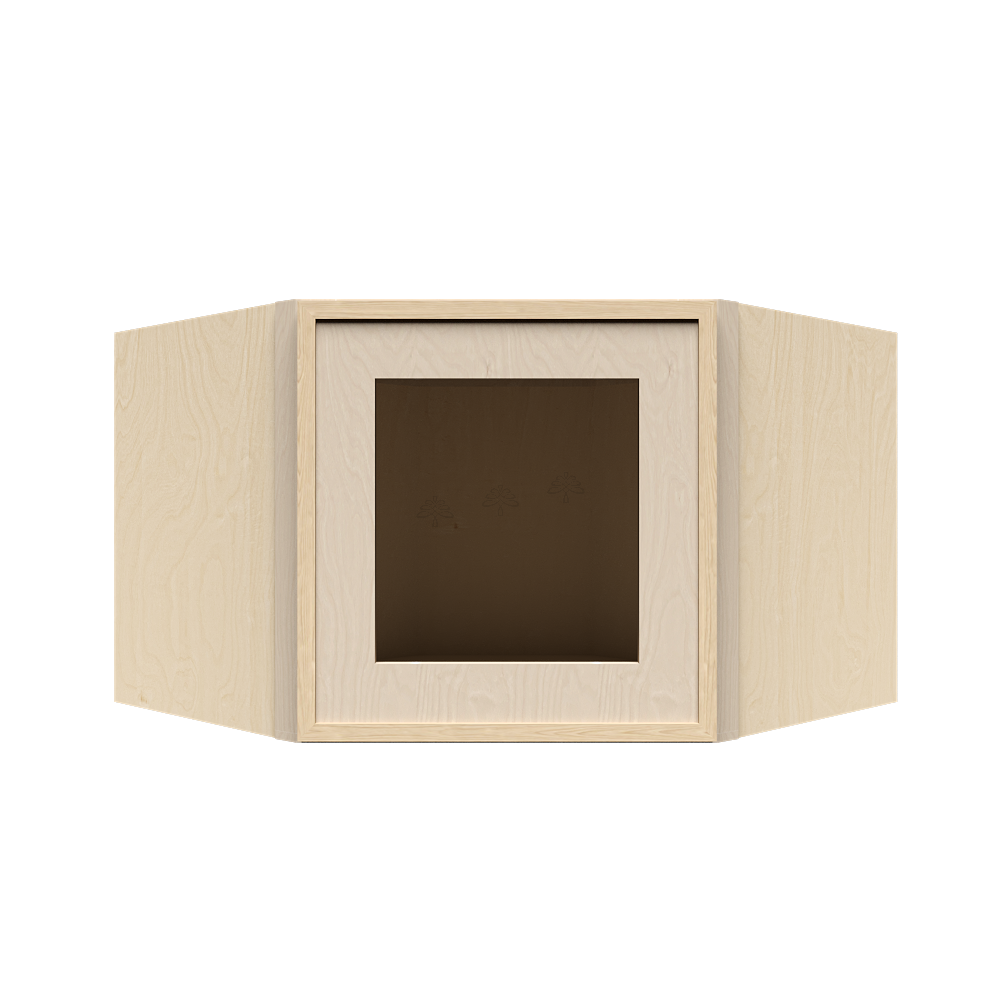 Wall Diagonal Glass Door Cabinet