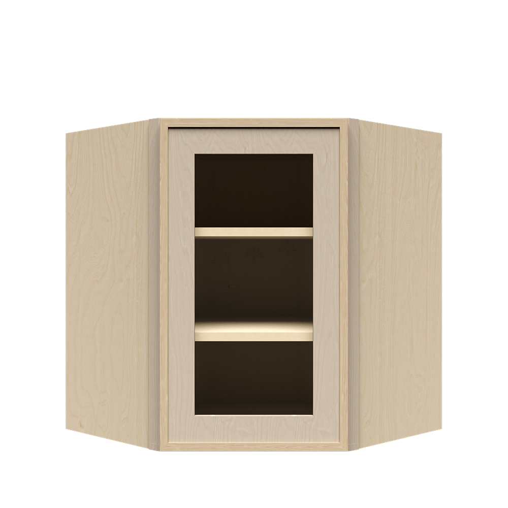 Wall Diagonal Glass Door Cabinet