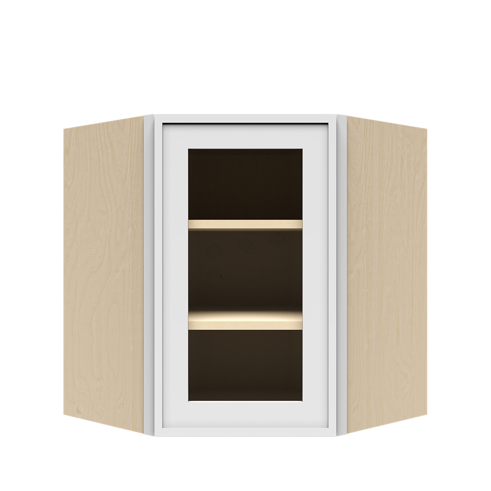 Wall Diagonal Glass Door Cabinet