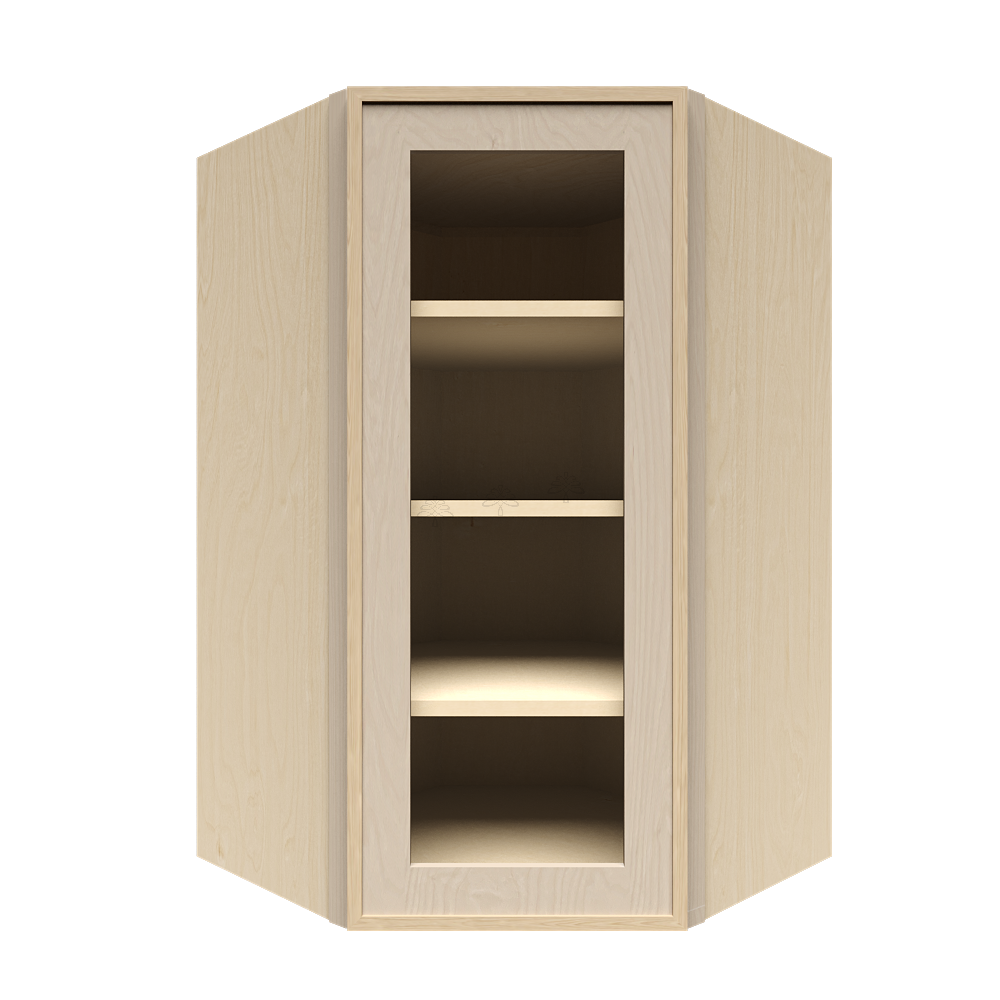 Wall Diagonal Glass Door Cabinet