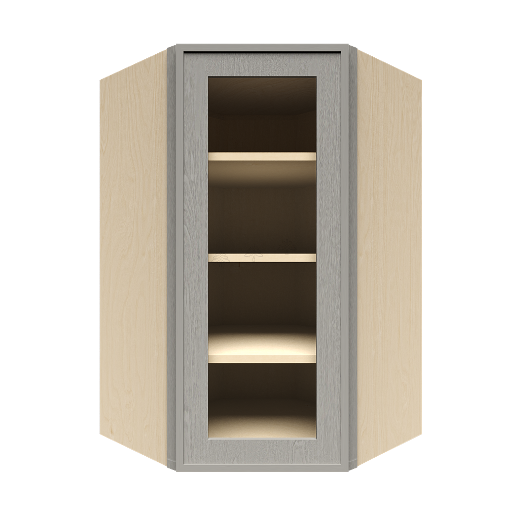 Wall Diagonal Glass Door Cabinet