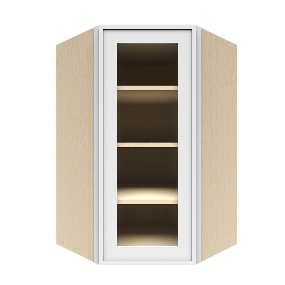 Wall Diagonal Glass Door Cabinet